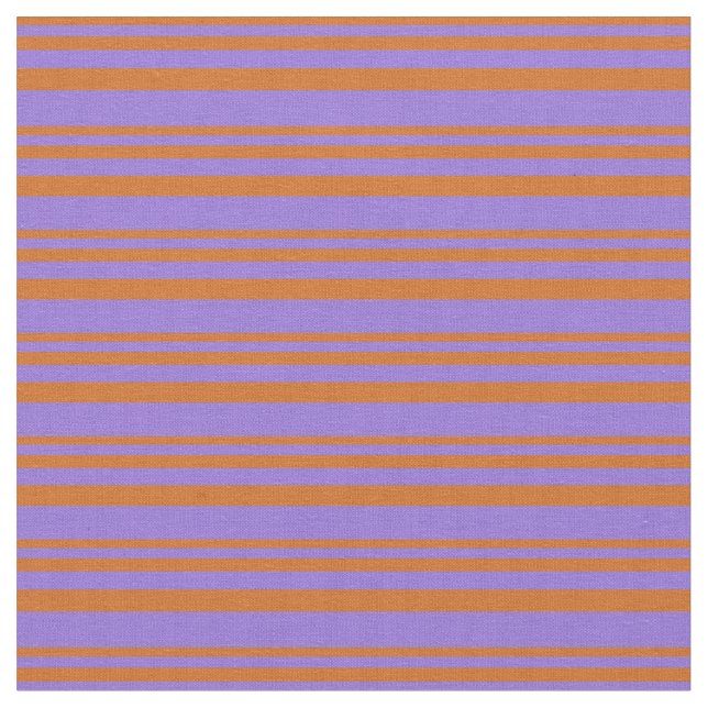 Chocolate and Purple Coloured Lines Fabric (Close Up)