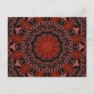 Chocolate and Strawberries, Abstract Postcard