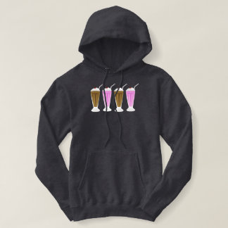 Chocolate and Strawberry Milkshakes Hoodie