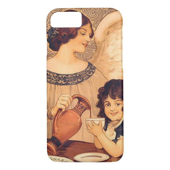 Chocolate Angel French Antique Case-Mate iPhone Case (Back)