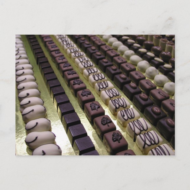 Chocolate assortments postcard (Front)