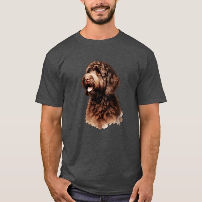 Chocolate Australian Labradle funny T-Shirt (Front)