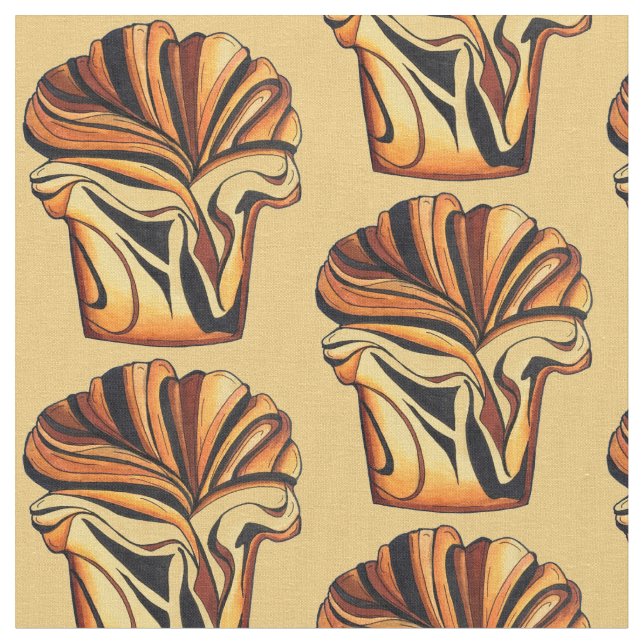 Chocolate Babka Sweet Bread NYC Jewish Bakery Fabric (Close Up)