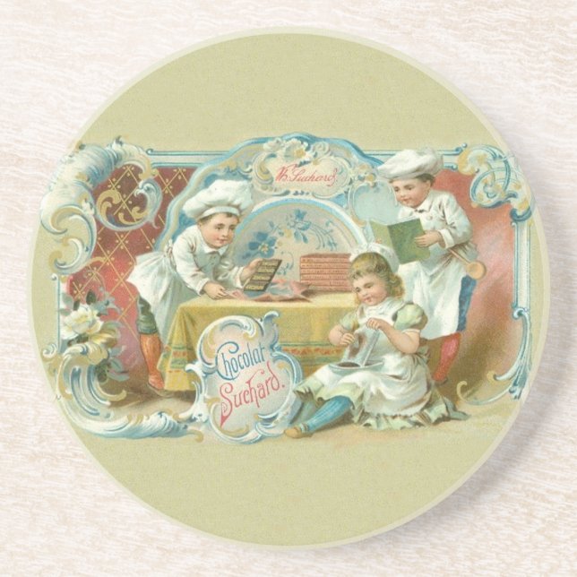 Chocolate Bakers Antique Advertising Coaster (Front)