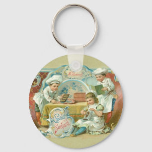 Chocolate Bakers Antique Key Ring