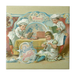 Chocolate Bakers Antique Tile