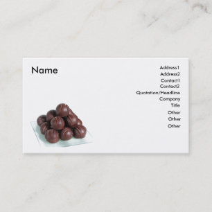 Chocolate Balls business card