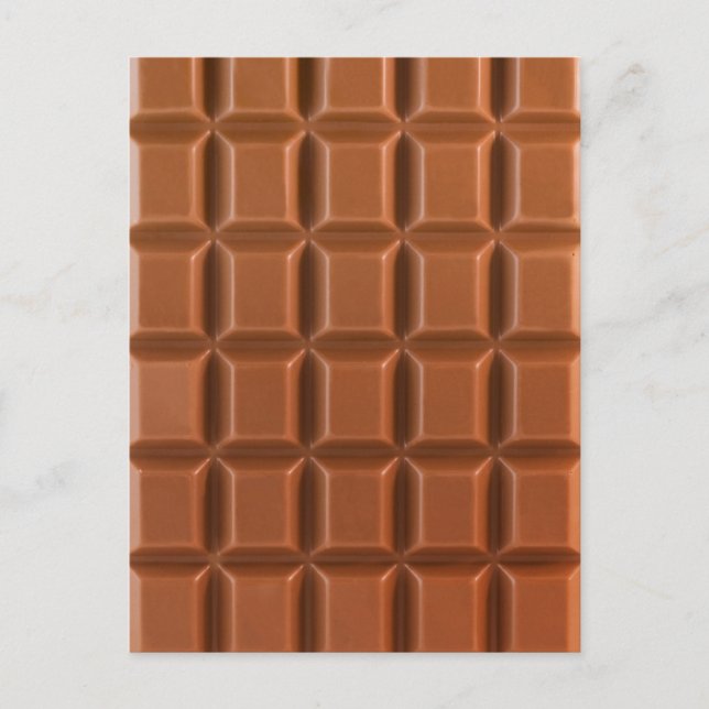 Chocolate bar background postcard (Front)