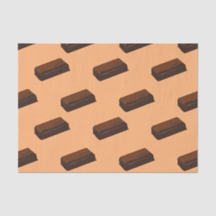 Chocolate Bar Cocoa Lovers Chocoholic Junk Food Tissue Paper