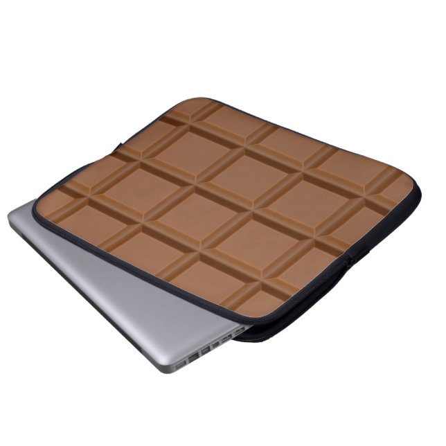 "Chocolate Bar" custom laptop sleeve (Front Bottom)