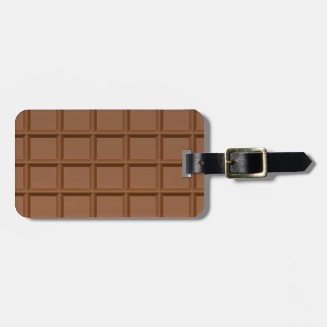 Chocolate Bar custom luggage tag (Front Horizontal)