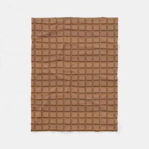 Chocolate Bar Fleece Blanket