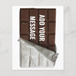Chocolate Bar in Wrapper Custom Message