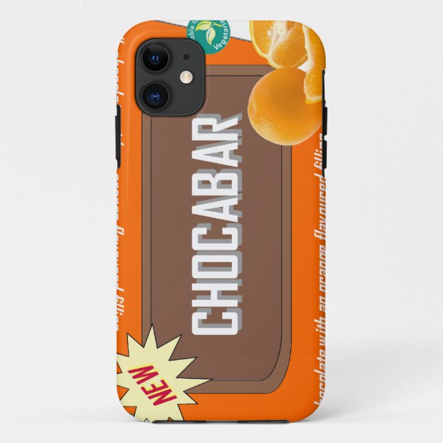 Chocolate bar (orange) Case-Mate iPhone case (Back)