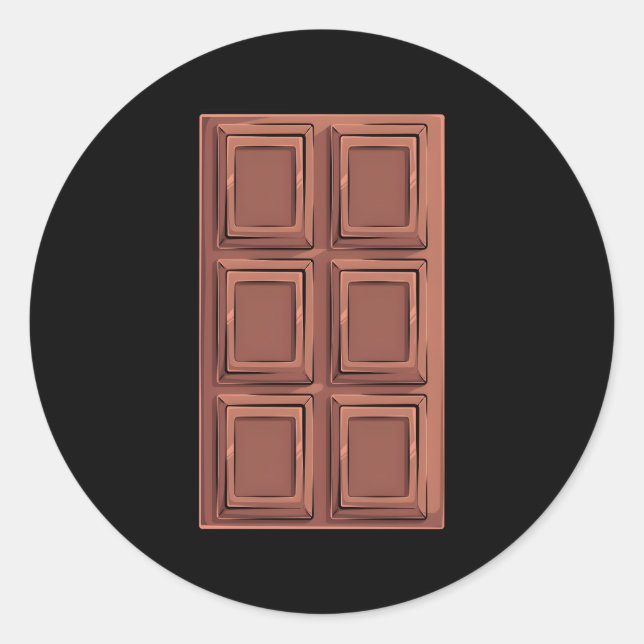 Chocolate Bar S'Mores Camg Classic Round Sticker (Front)