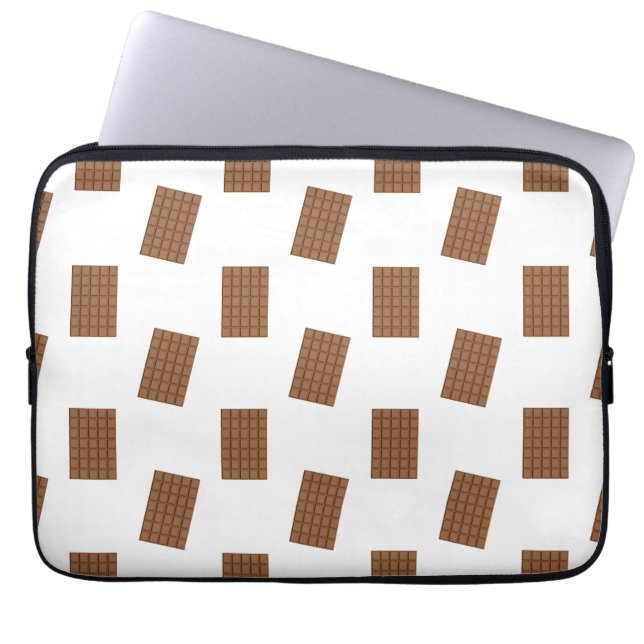 Chocolate Bars White Background Laptop Sleeve (Front)