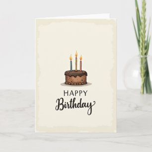 Chocolate Birthday Card