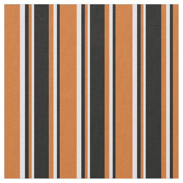 Chocolate, Black & Lavender Coloured Stripes Fabric (Close Up)