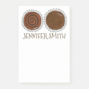 Chocolate Bon Bon Candy Chocoholic Post Its Post-it Notes