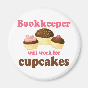 Chocolate Bookkeeper Occupation Gift Magnet
