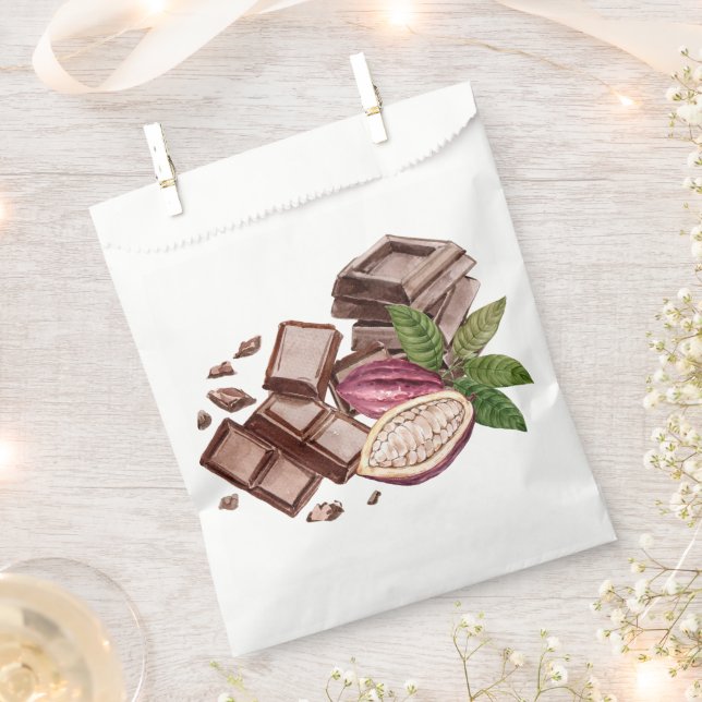 Chocolate Bouquet  Favour Bag (Clipped)