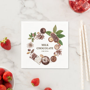 Chocolate Bouquet Frame Napkin