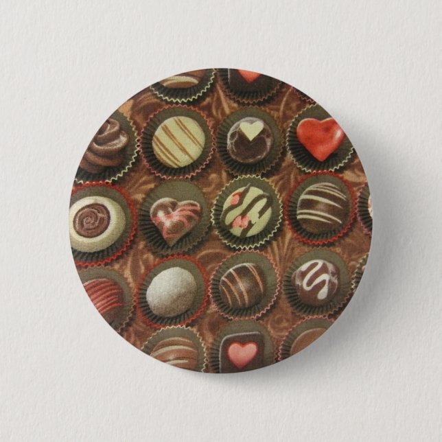 Chocolate Box 6 Cm Round Badge (Front)
