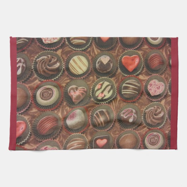 Chocolate Box Tea Towel (Horizontal)