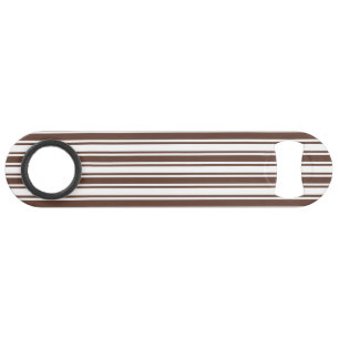 Chocolate brown and white candy stripes