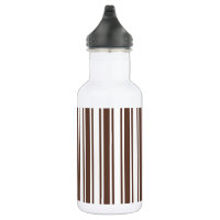Chocolate brown and white candy stripes