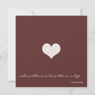Chocolate Brown & Gold Minimalist Invitation