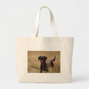 Chocolate Brown Labrador Retriever Large Tote Bag
