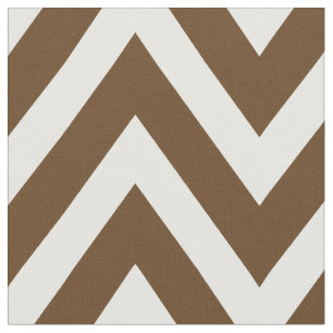 Chocolate Brown Modern Chevron Large Scale Fabric