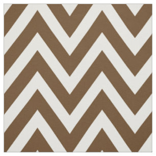 Chocolate Brown Modern Chevron Large Scale Fabric