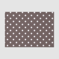 Chocolate Brown Polka Dot Tissue Paper