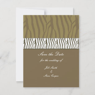 Chocolate Brown Save the Date