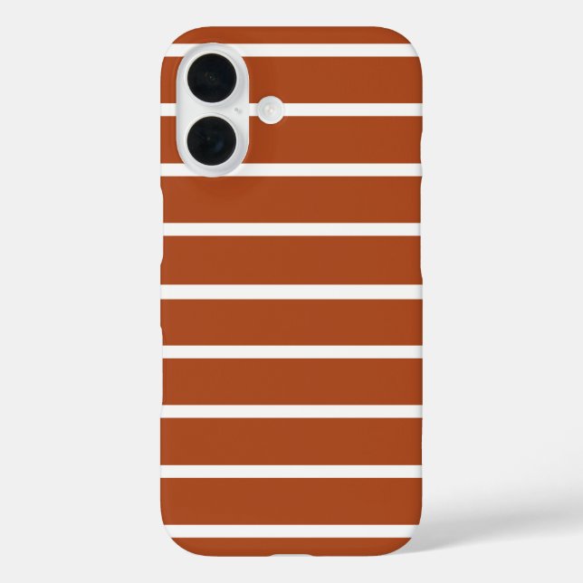 Chocolate Brown Stripes Design  Case-Mate iPhone Case (Back)