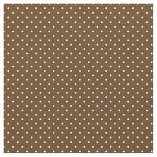 Chocolate Brown Tiny Dots Fabric