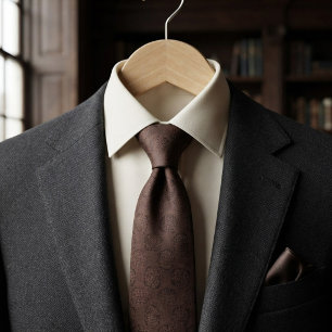Chocolate Brown Tonal  Tie