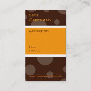 chocolate bubble orange, vertical profile cards