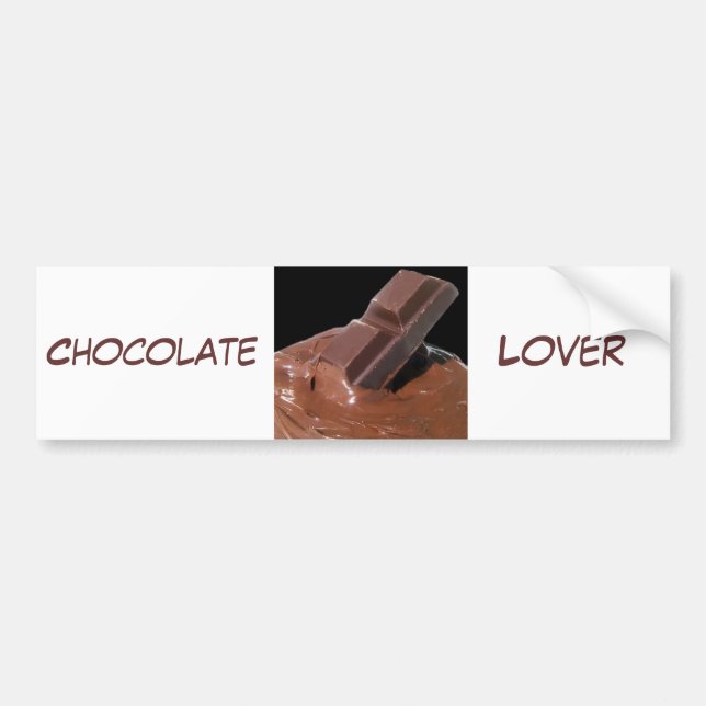 Chocolate Bumper Sticker (Front)