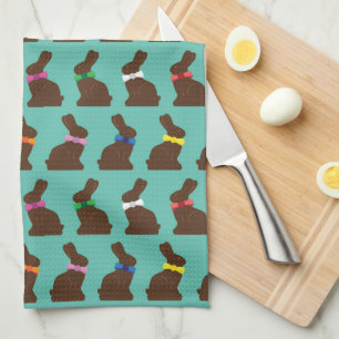 Chocolate Bunnies Kitchen Towel