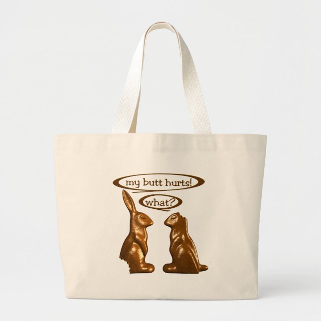 Chocolate bunnies large tote bag (Front)