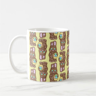 Chocolate Bunnies - Yellow Coffee Mug
