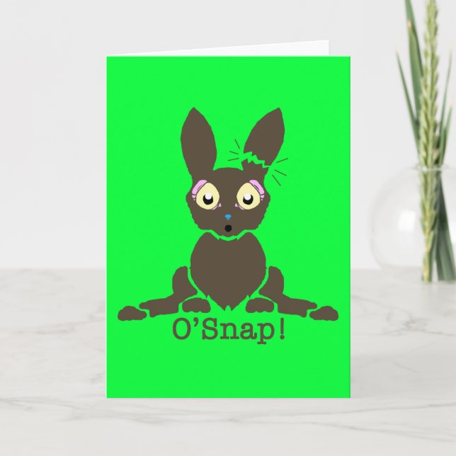 Chocolate bunny holiday card (Front)
