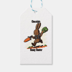 Chocolate Bunny Hunter Gift Tags