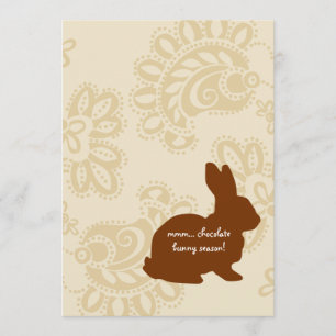 Chocolate Bunny Invitation