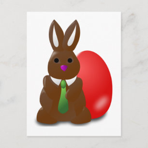 Chocolate Bunny Postcard