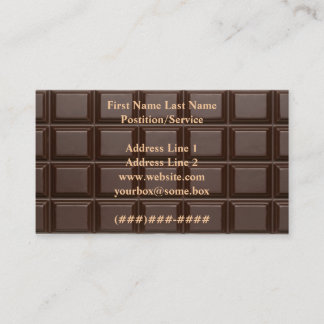 Chocolate Business Card
