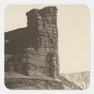 Chocolate Butte, Paria Creek, Arizona Square Sticker